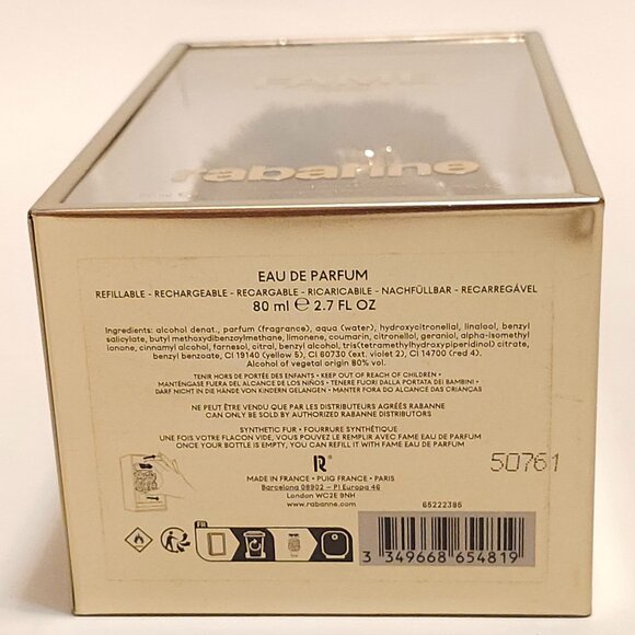 LIMITED EDITION Rabanne Fame Feline Fragrance 80ml BNIP SEALED - Picture 2 of 6